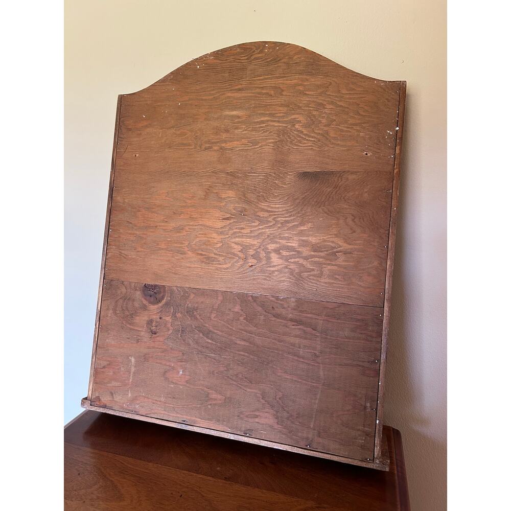 Vintage Wooden Wall Shelf Plate Rack | Rustic Wall Mounted Display Shelf - Picture 12 of 16